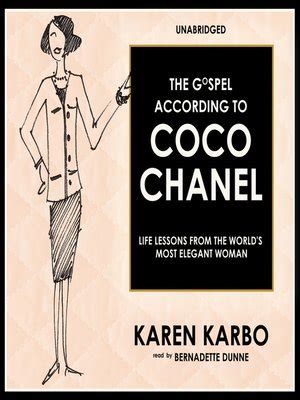 the gospel according to coco chanel|Gospel According to Coco Chanel: Life .